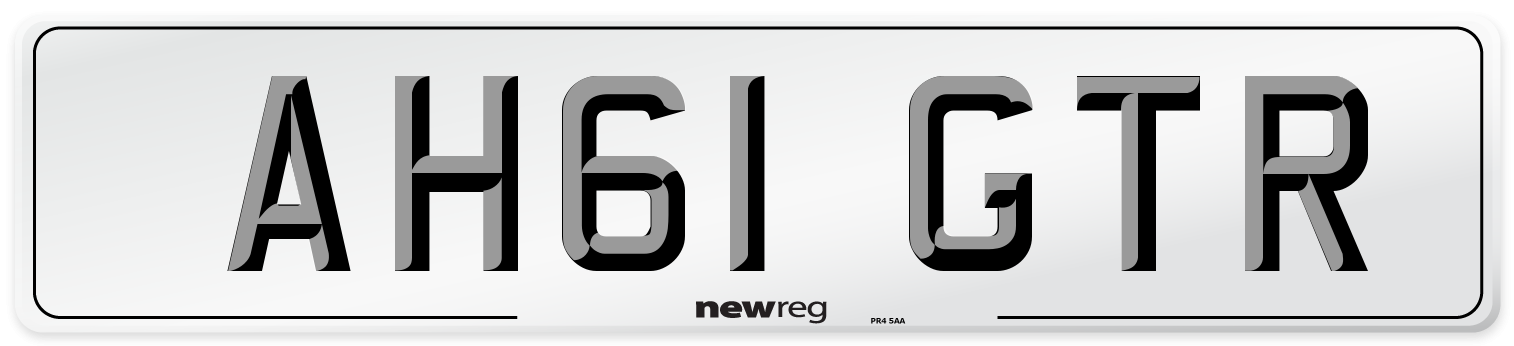 AH61 GTR Number Plate from New Reg